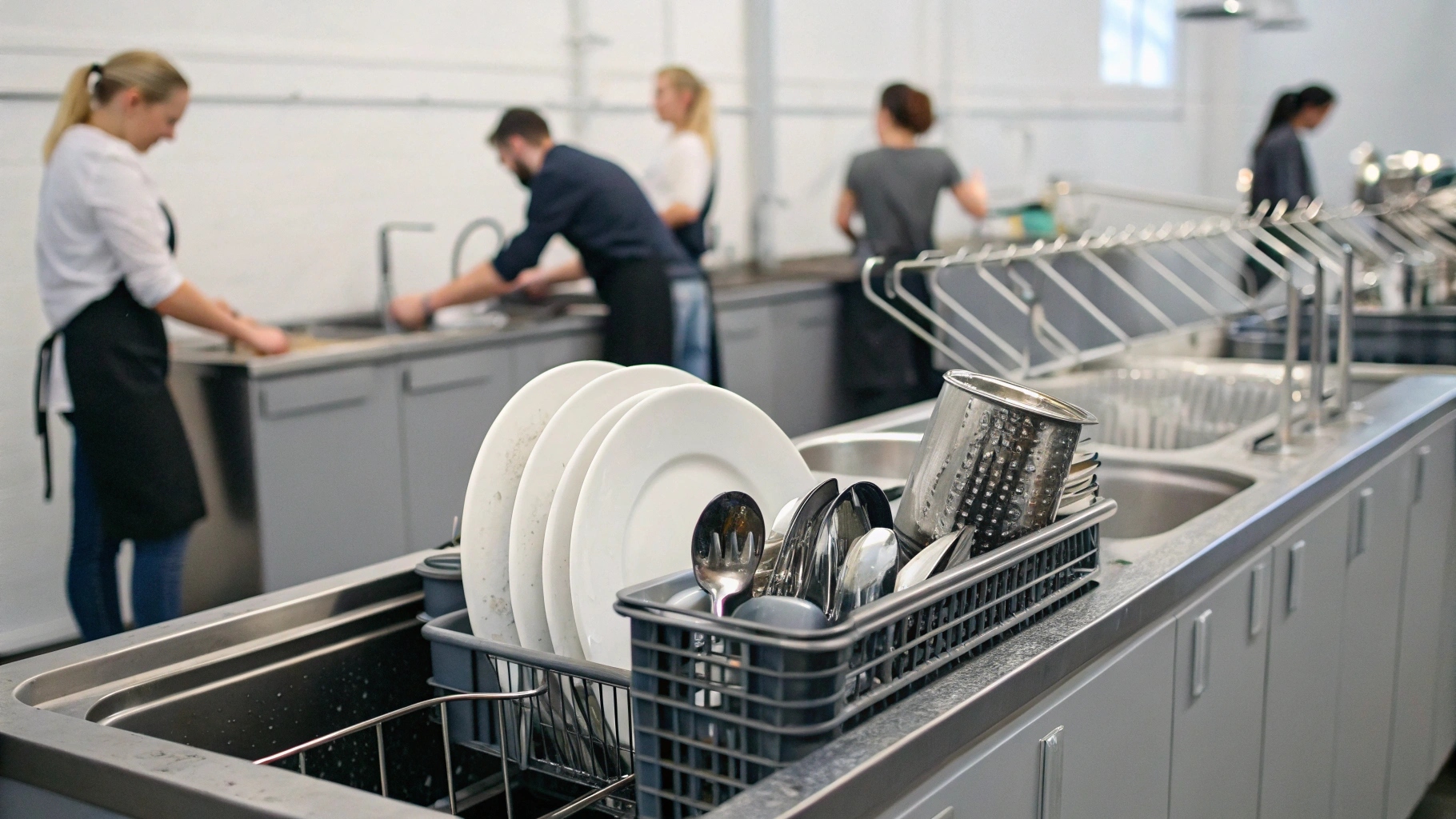 Алгоритм мытья кухонной и столовой посуды