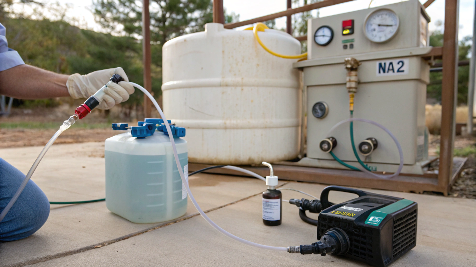 Биоцидная обработка воды компрессорных станций с контролем АТФ