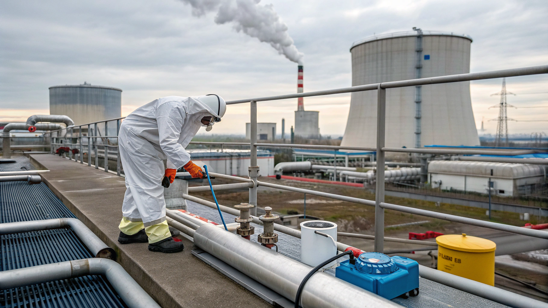 Дезинфекция градирен НПЗ с контролем легионеллы