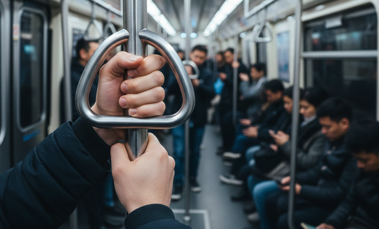 Обработка поручней метро антимикробными составами с оценкой стойкости