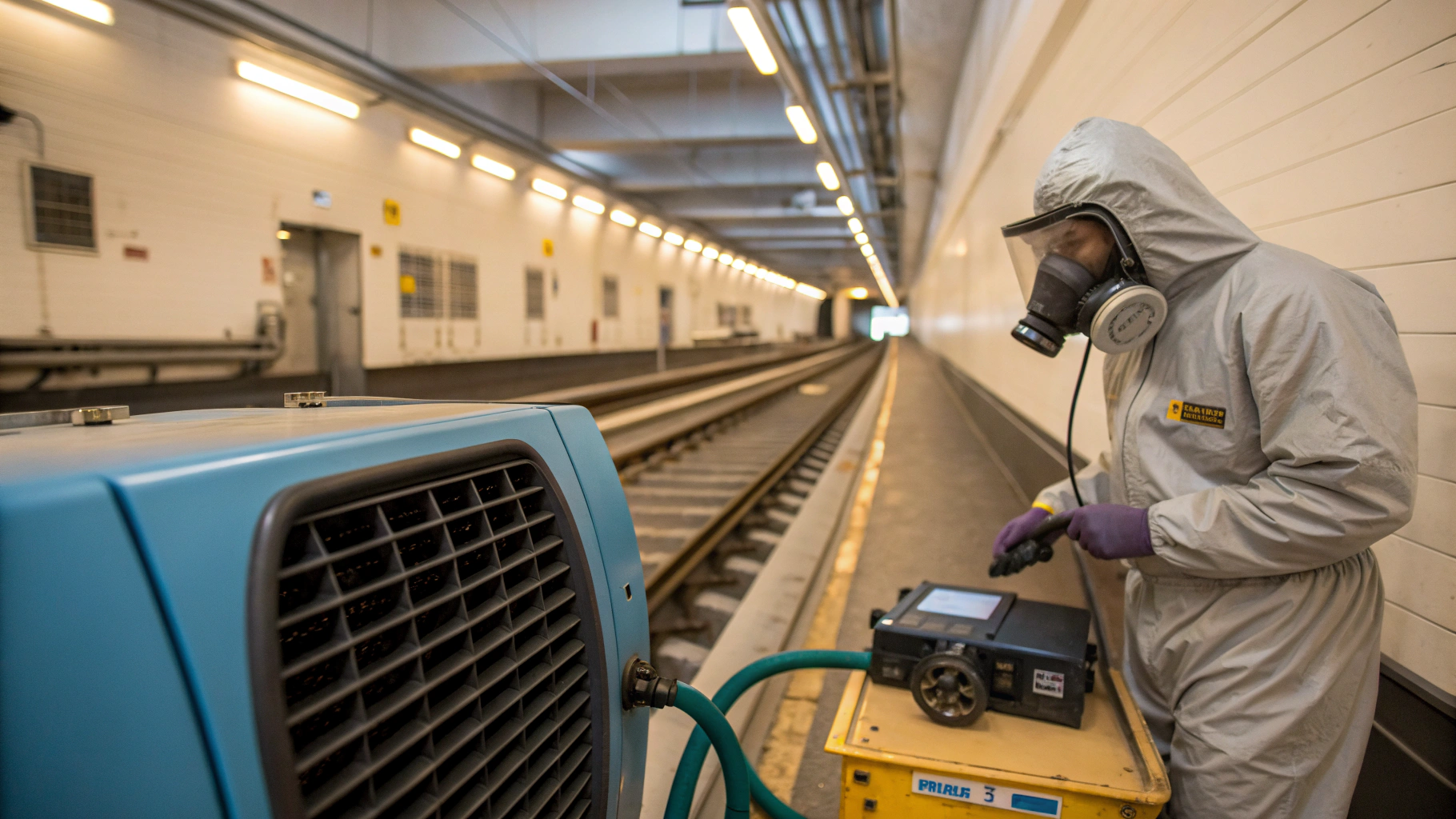 Дезодорация вентиляции вагонов метро озоном с контролем ПДК