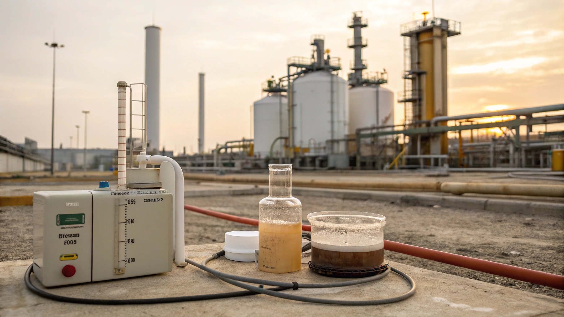 Коагуляция стоков после химочистки оборудования НПЗ