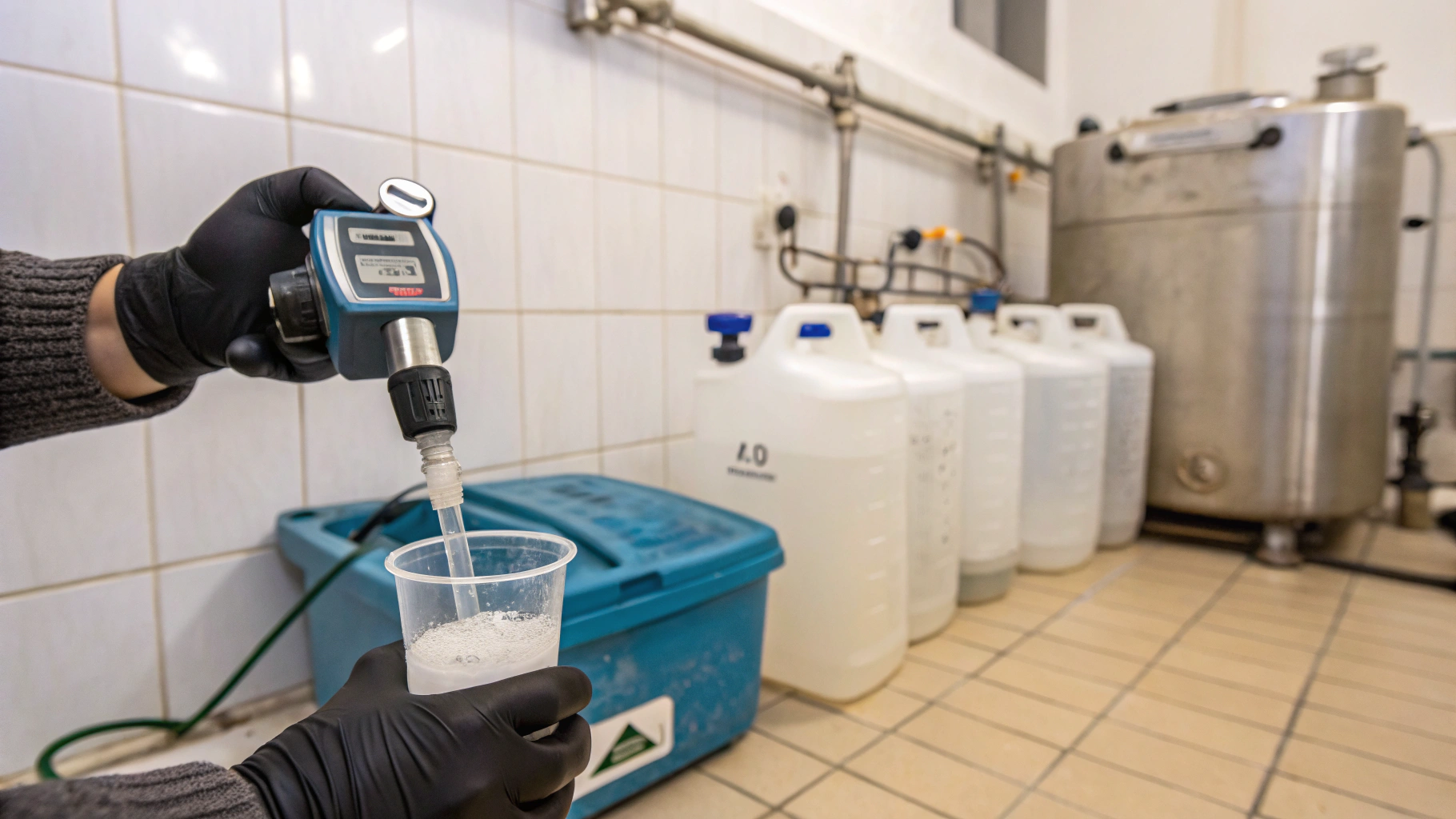 Контроль концентрации моющих растворов рефрактометром для стабильной мойки