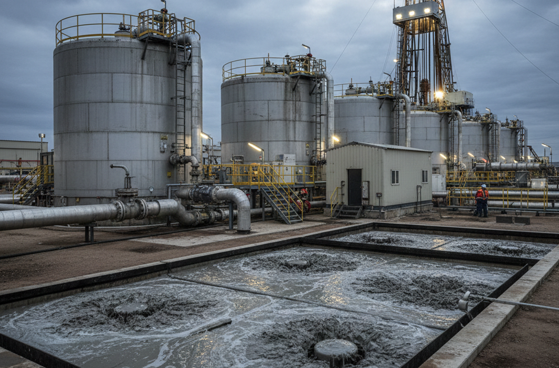 Мойка емкостей бурового раствора с улавливанием шлама