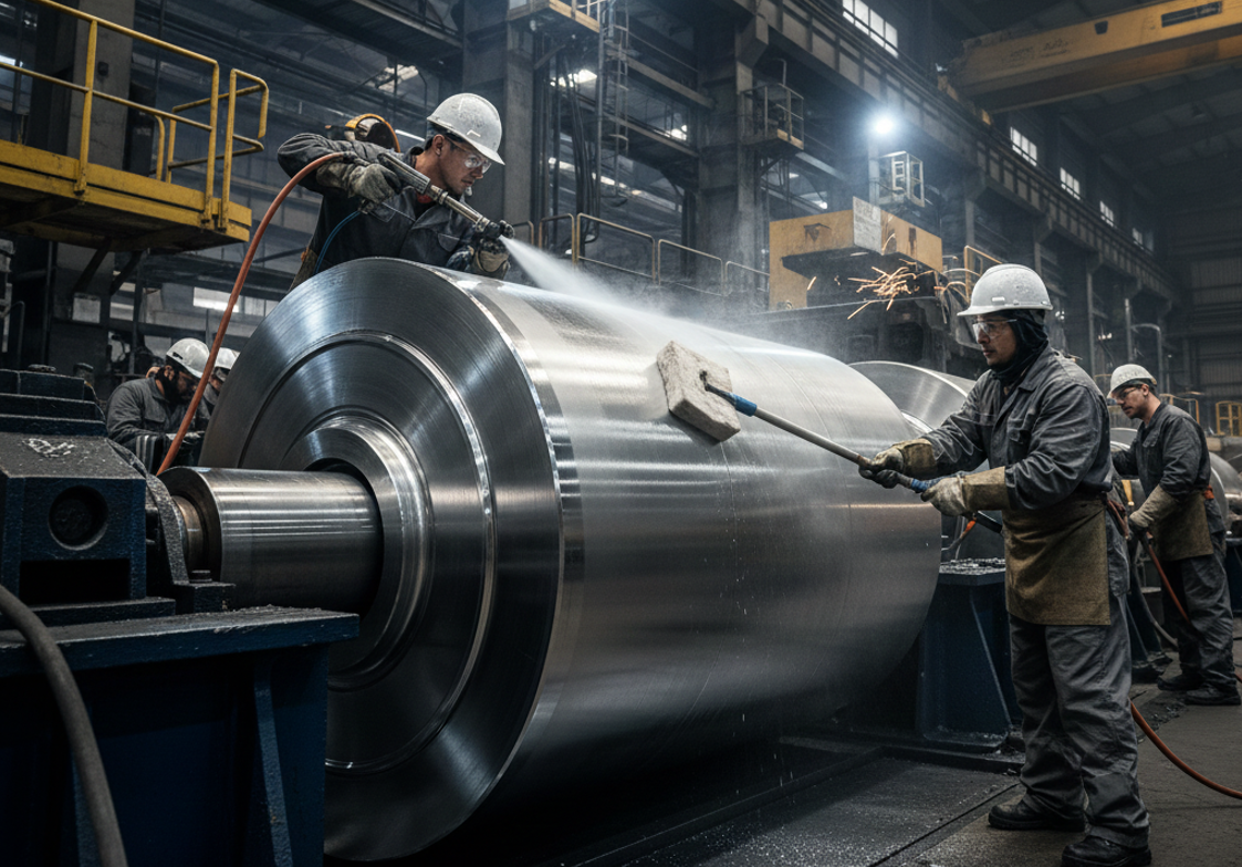 Обезжиривание валов прокатных станов без коррозии