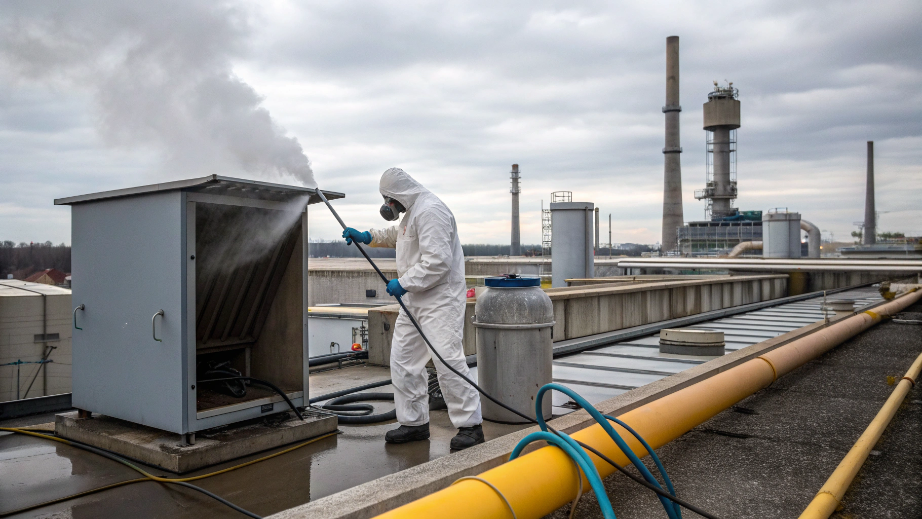 Очистка дымоходов термопечей при смолистом нагаре