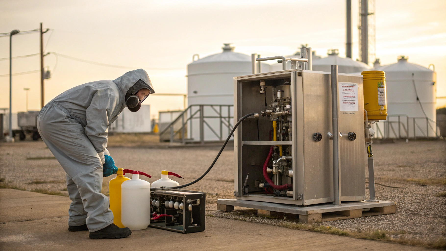 Очистка газоосушителей от гликолевых загрязнений с анализом остаточного гликоля