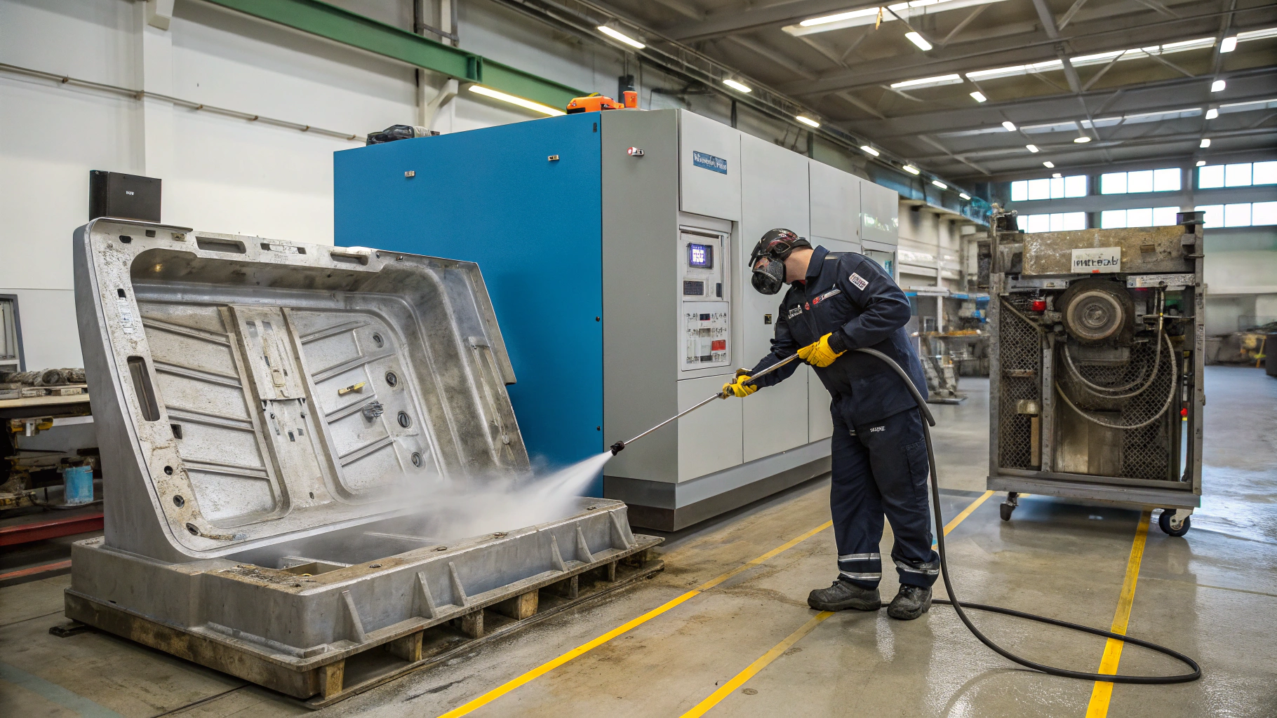 Очистка каналов охлаждения пресс форм от накипи