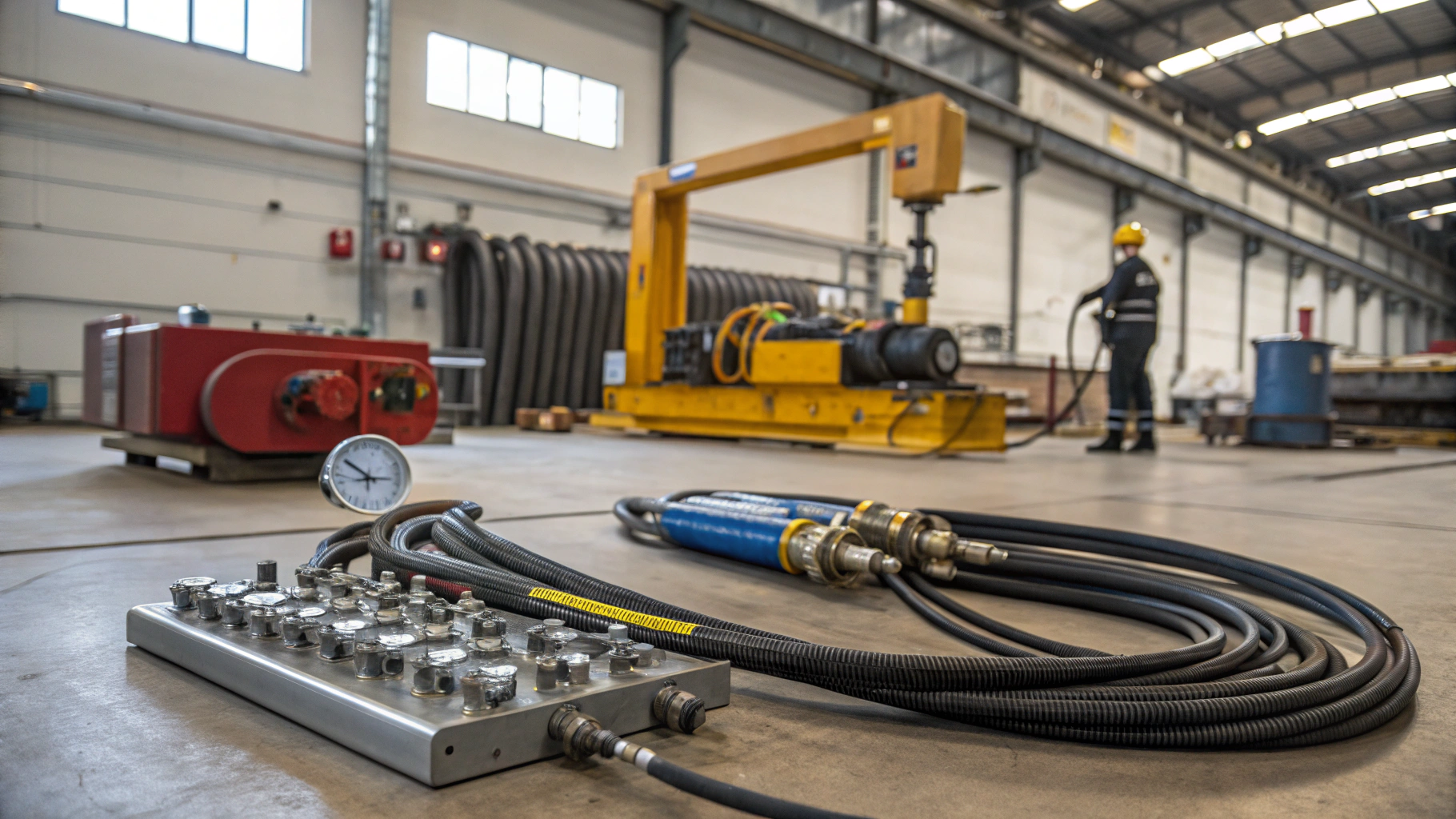 Отмывка гидроканалов гидроблоков от стружки обратной промывкой