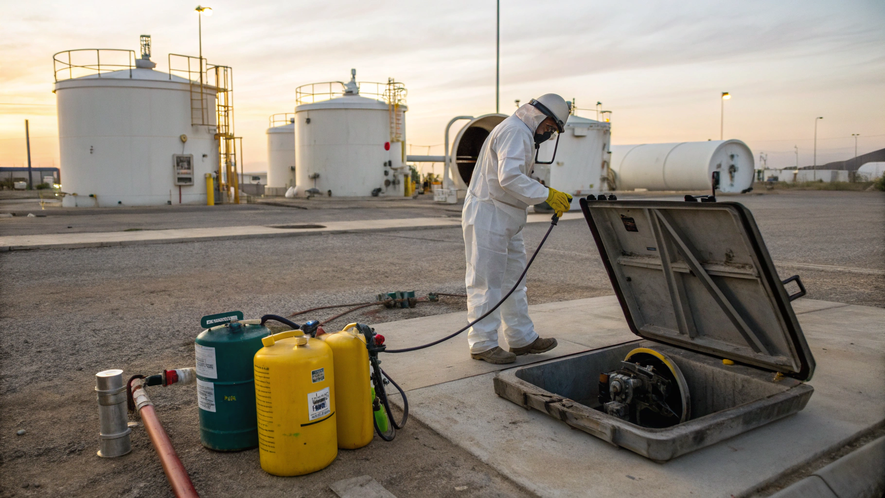 Пассивация дизельных емкостей на промыслах после промывки