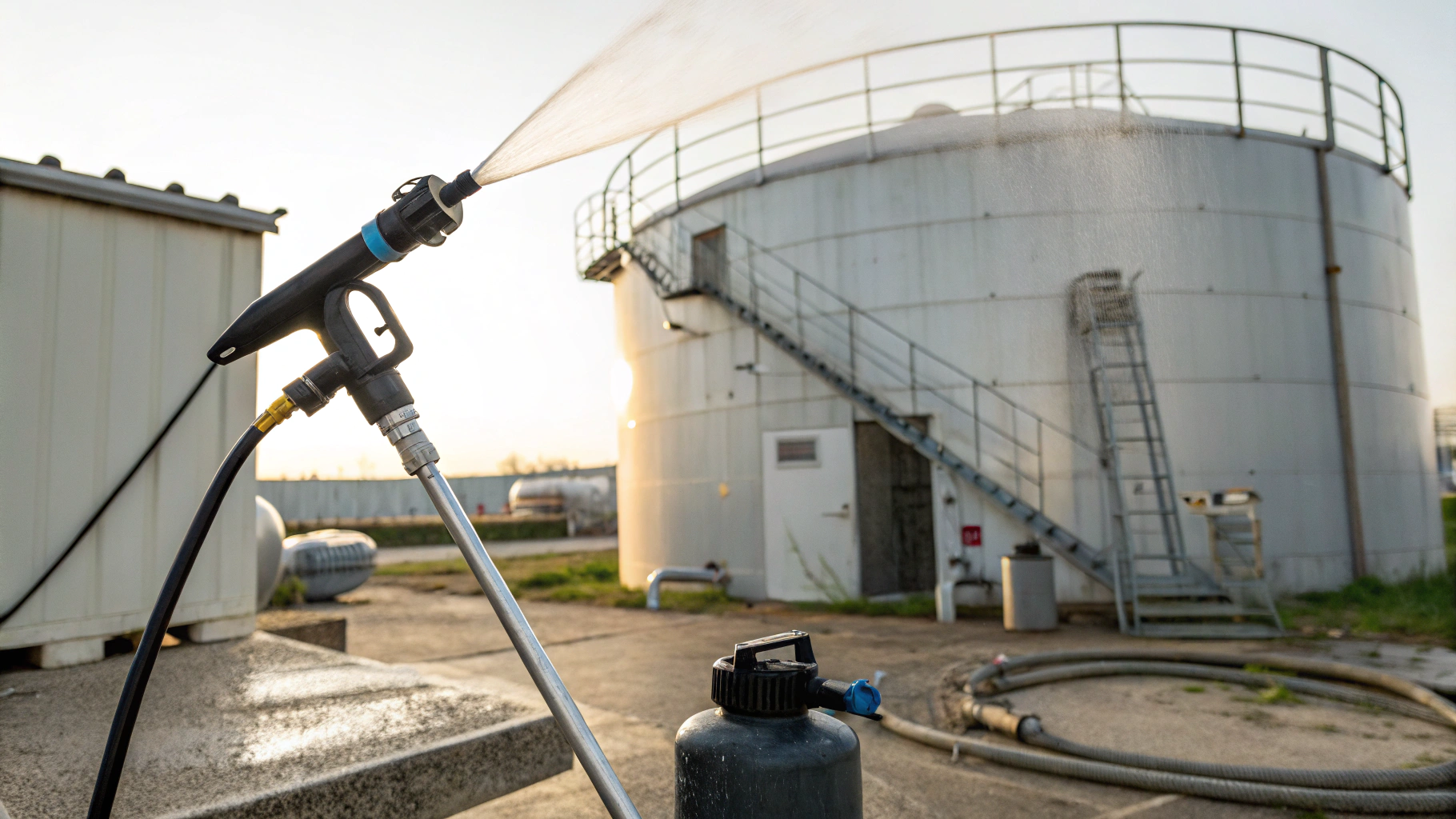 Подготовка внутренних стенок резервуаров к покрытию без абразива