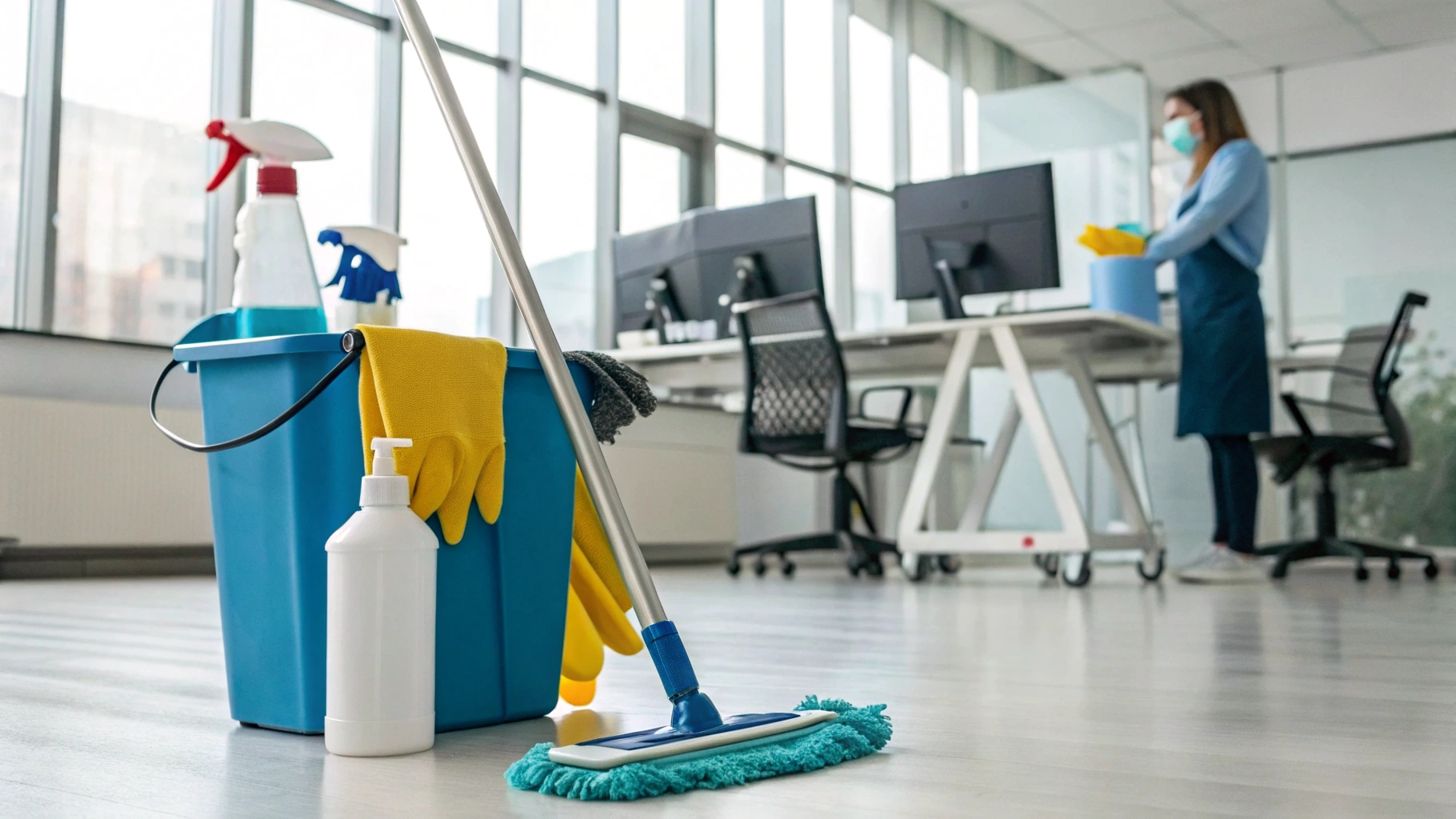 Применение моющих и дезинфицирующих средств в офисе