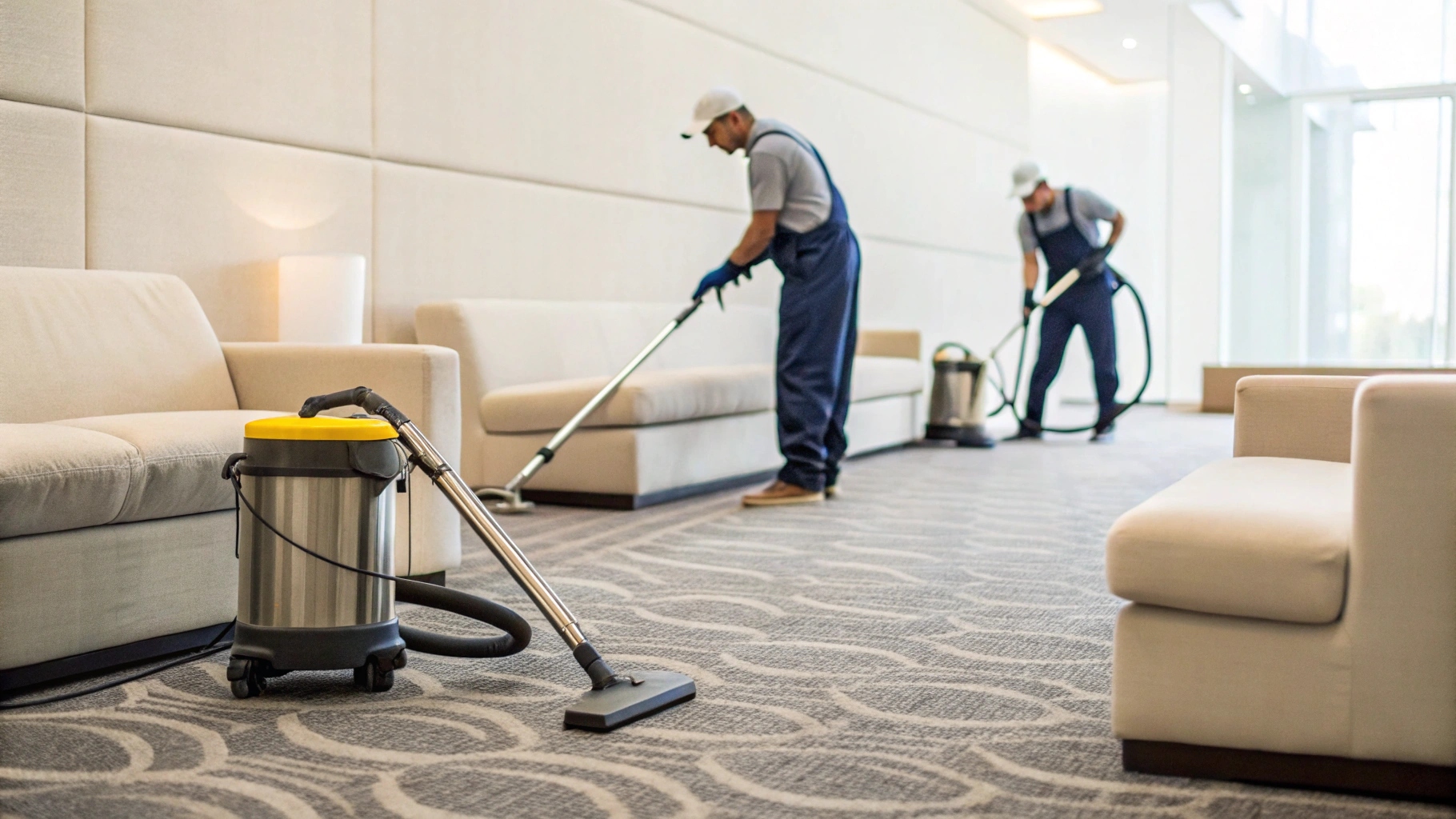 Уборка ковровых покрытий и мягкой мебели в гостинице