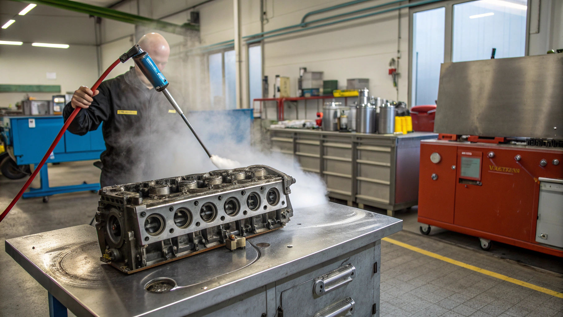 Снятие нагара с деталей двигателя без кислот