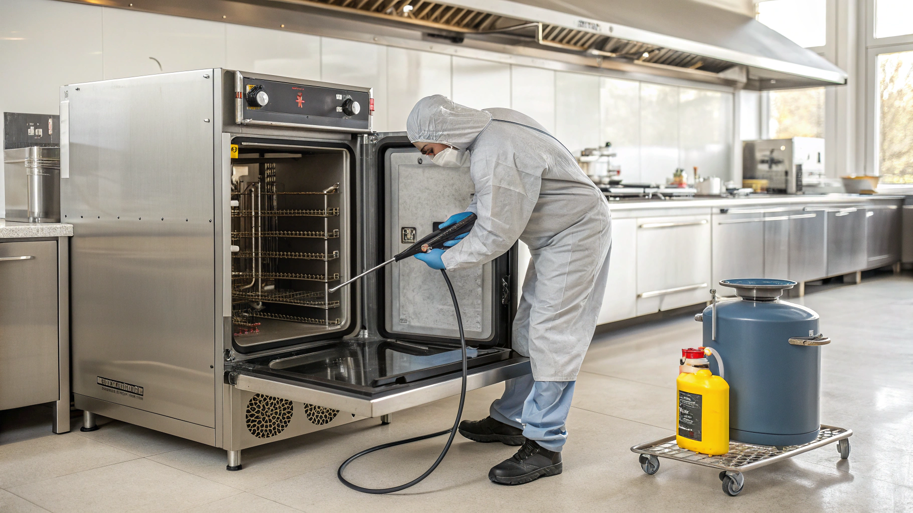 Удаление накипи в пароконвектоматах с проверкой герметичности