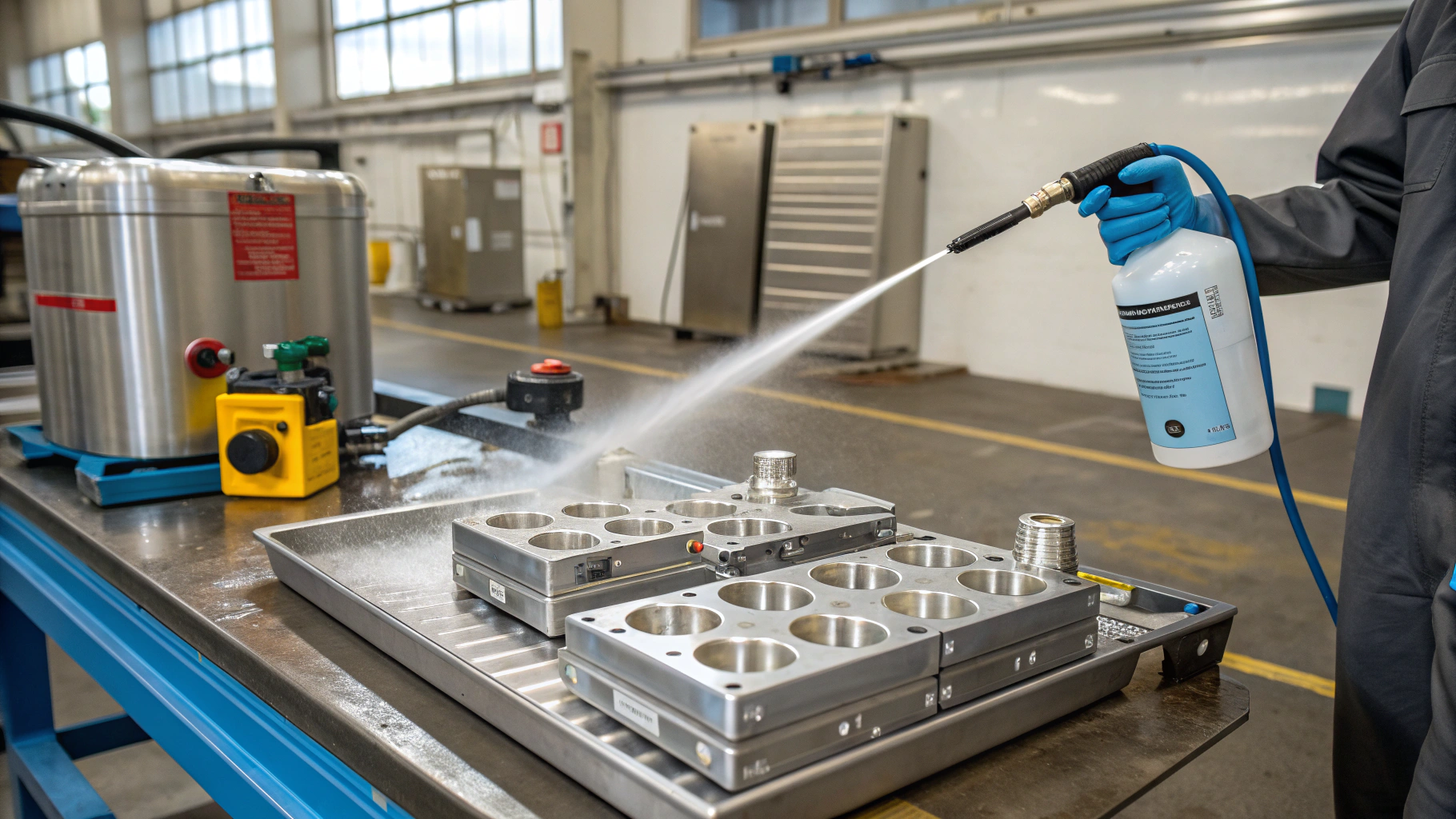 Удаление полировочных паст с алюминиевых деталей без потемнения